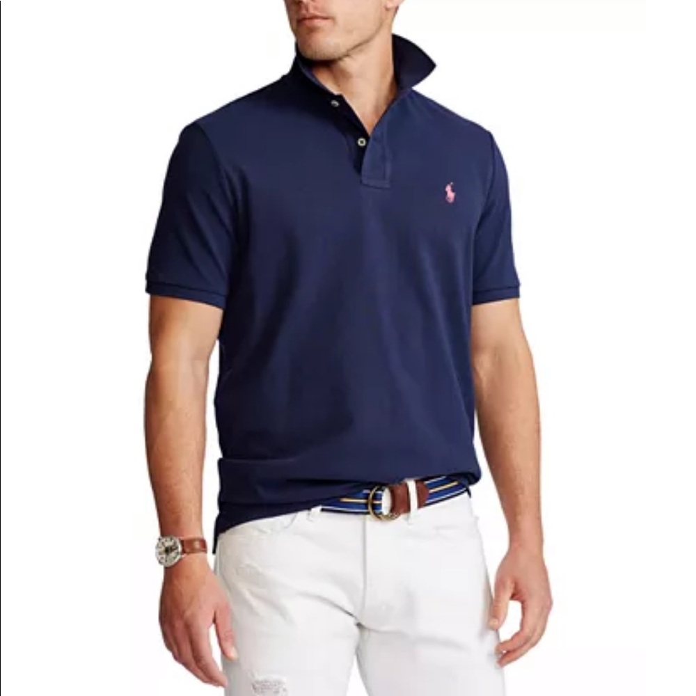 Polo by Ralph Lauren Custom Fit Shirt Size Medium Blue Tag NWOT